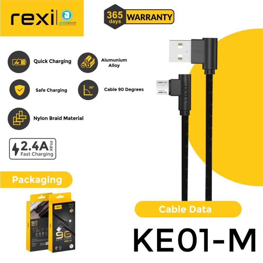 KABEL MICRO REXI QUICK CHARGE 2.4A KE01-M