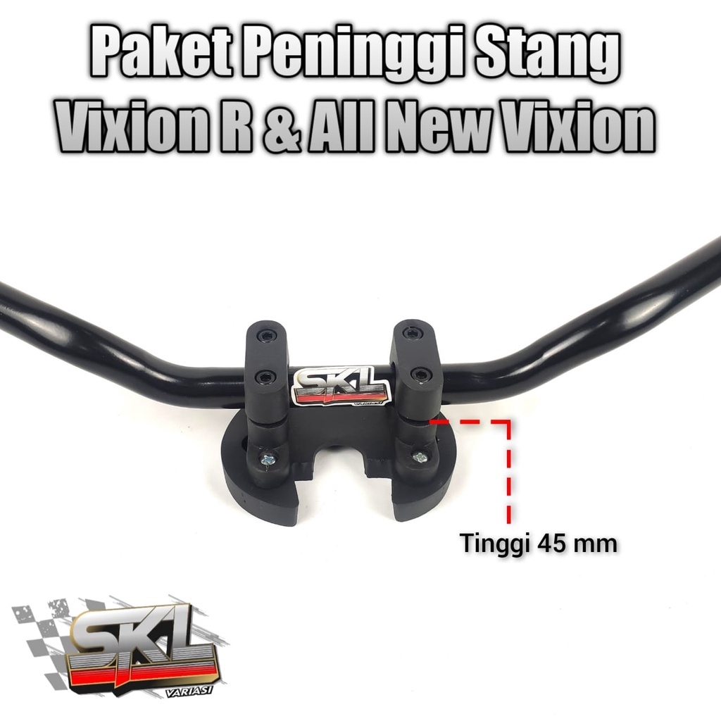 Paket Stang RZR Plus Raiser Vixion R 155 VVA vixion 2017 2018 2019 2020 2021 2022 Road Race Aksessoris New Vixion Facelift Dudukan Stang Raiser Vixion R