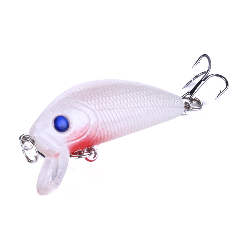 Wholesale 100pcs Crankbait Minnow Umpan Pancing 5cm/4.2g Floating Fishing Lure Ikan Bass Bait Swimbait Wobbler