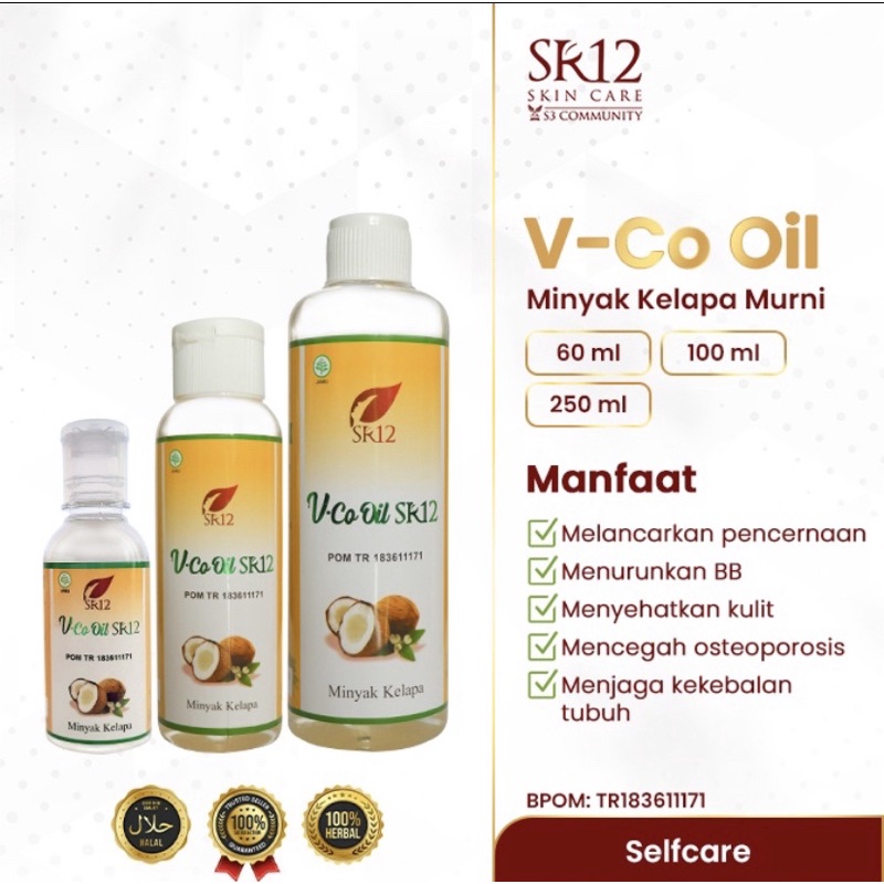 

MINYAK KELAPA MURNI VCO SR12