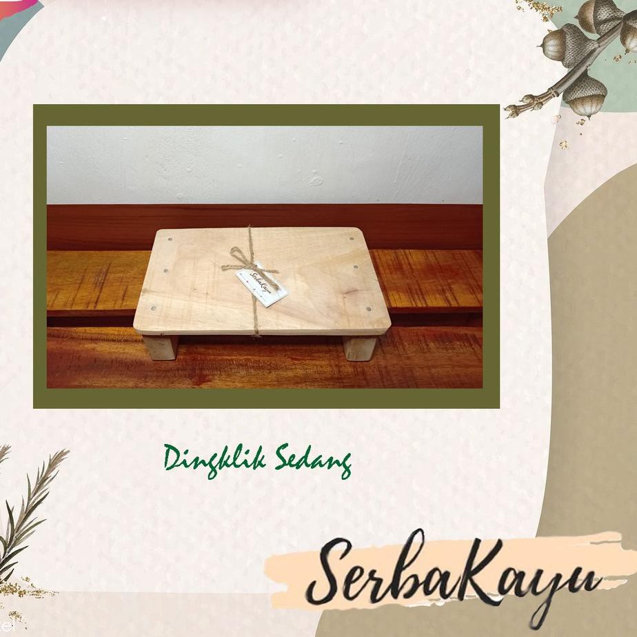 3.3 MALL Dingklik Besar/Bangku jongkok/bangku nyuci/bangku kayu