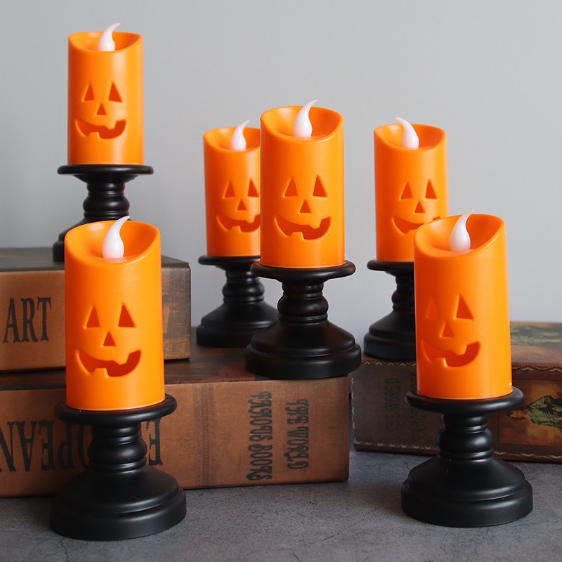 [ Halloween Party Pumpkin Skull LED Candle Light Decoration for  Home Outdoor Halloween Party Haunted House ]