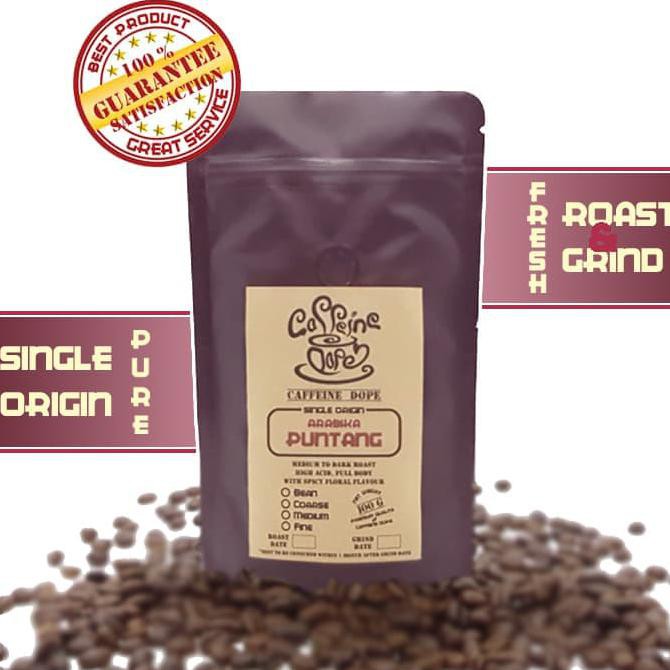 

Kopi Arabika Puntang 100 Gr Single Origin Bean/Biji & Ground/Bubuk - Bean - Biji