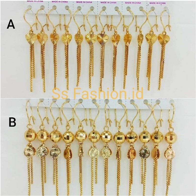 Anting Rumbai 24k