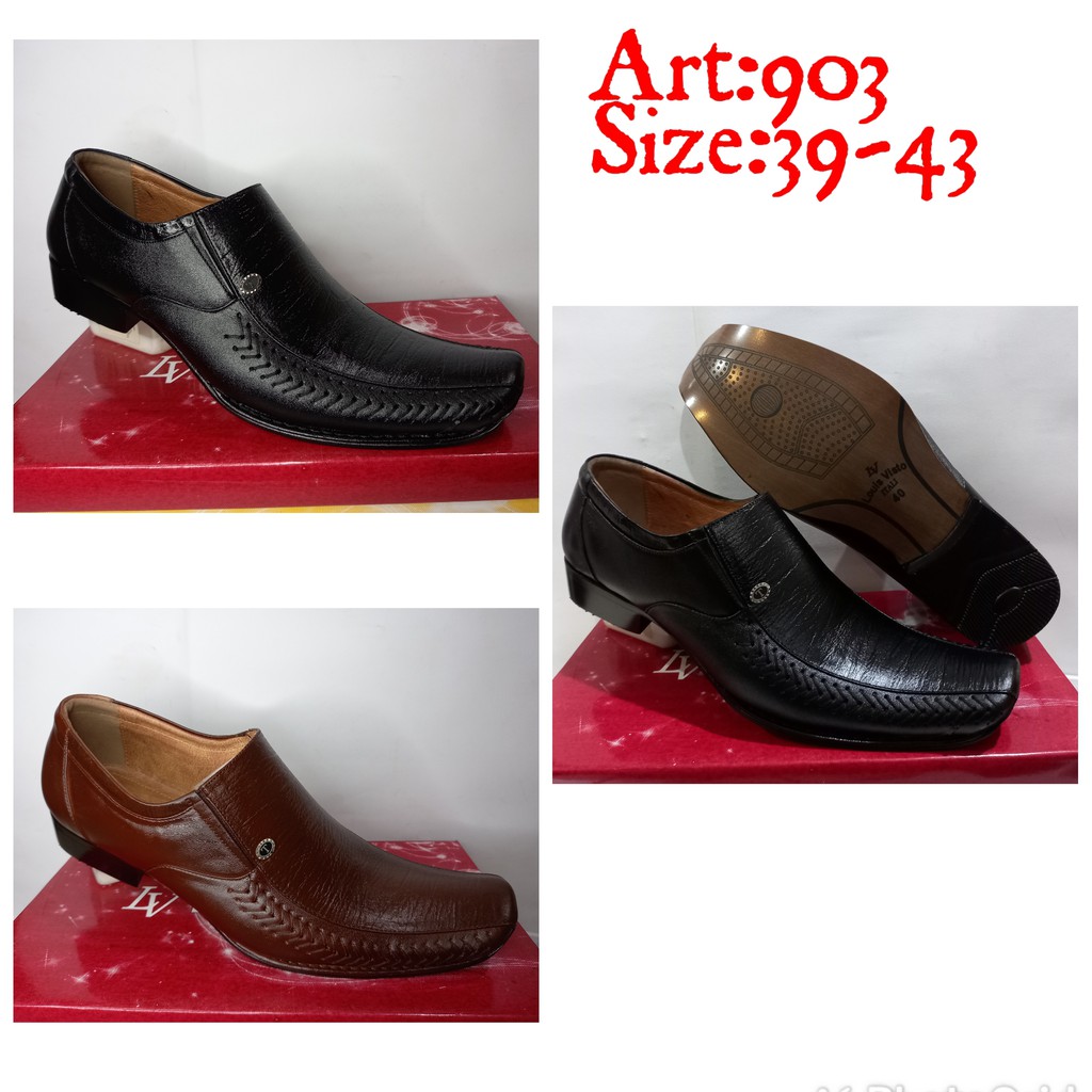 Sepatu pantofel pria merk Louis Viston kode 903
