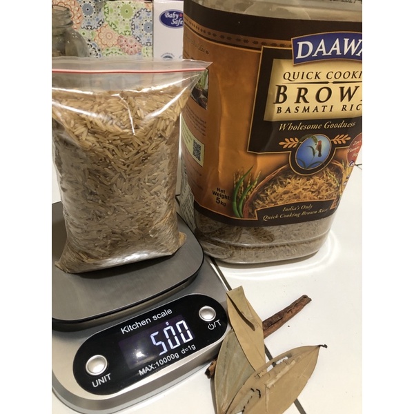 

dawaat quick Brown basmati RIce 500g repacking