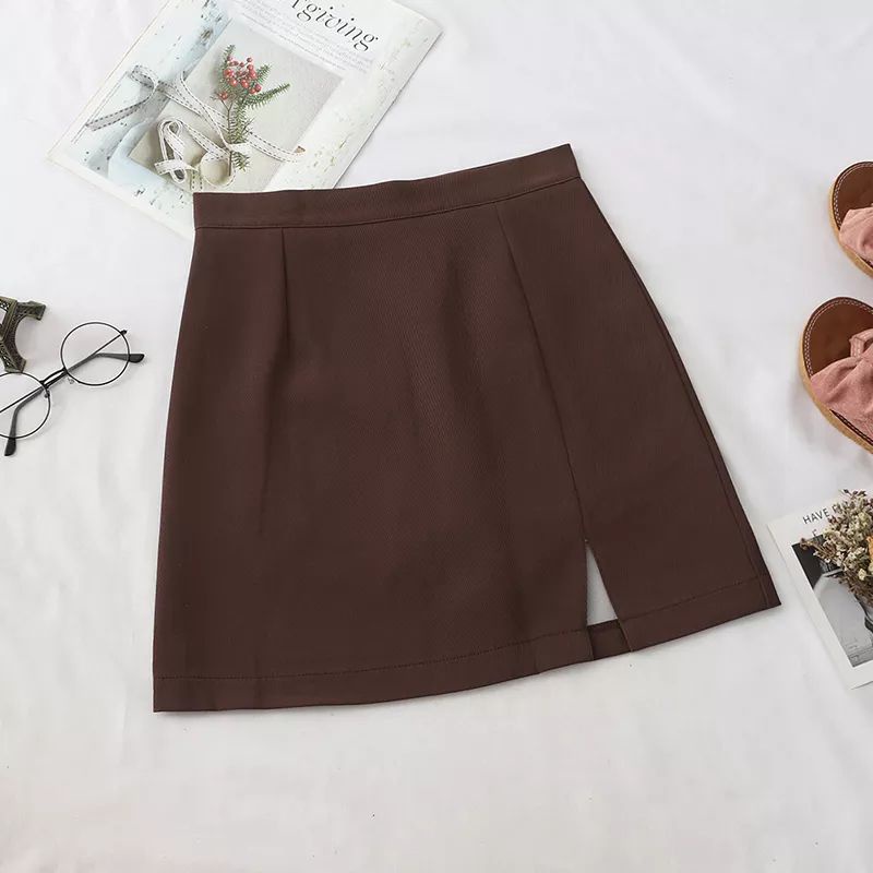 Rok Pendek Wanita/Rok Mode A line Short /skirt leather