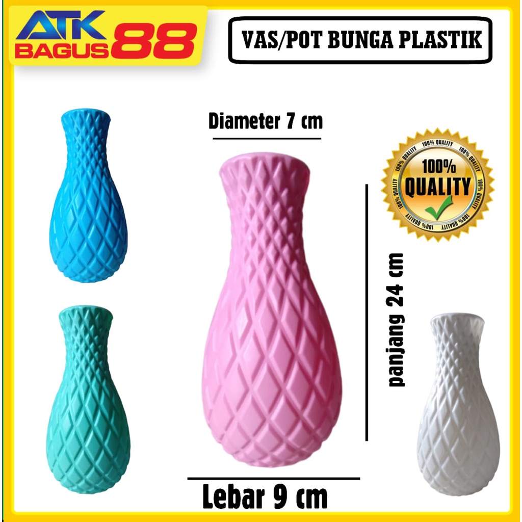 VAS BUNGA PLASTIK / DEKORASI RUMAH VAS CANTIK