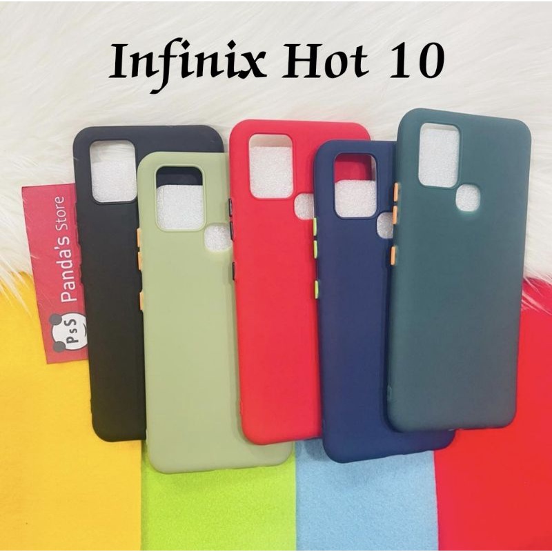 Case Infinix Hot 10 Babycase + Pelindung Kamera, Makaron Full Color (PsS)