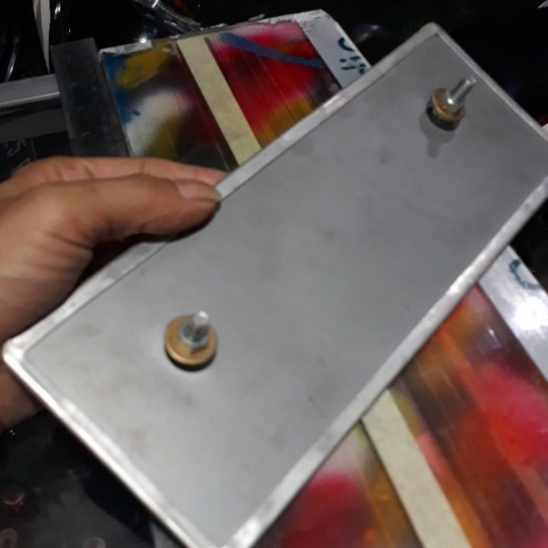 Plat motor doble plat/ baut tanam 2pcs