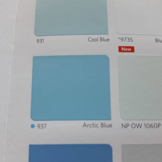 CAT TEMBOK VINILEX NIPPON PAINT WARNA ARCTIC BLUE 937 ISI 5KG