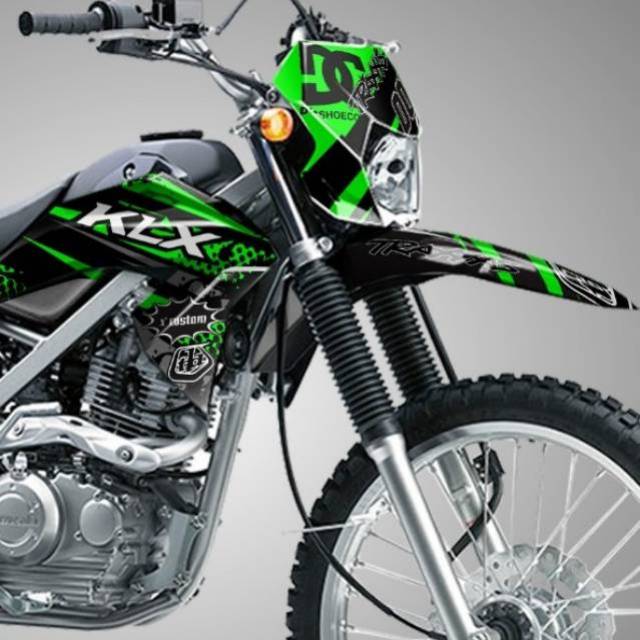 Decal klx BF 150 hijau