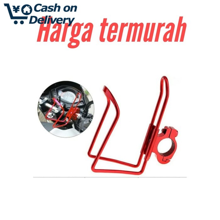 COD MERAH Tempat Dudukan / Holder Air Minum untuk Sepeda atau Sepeda