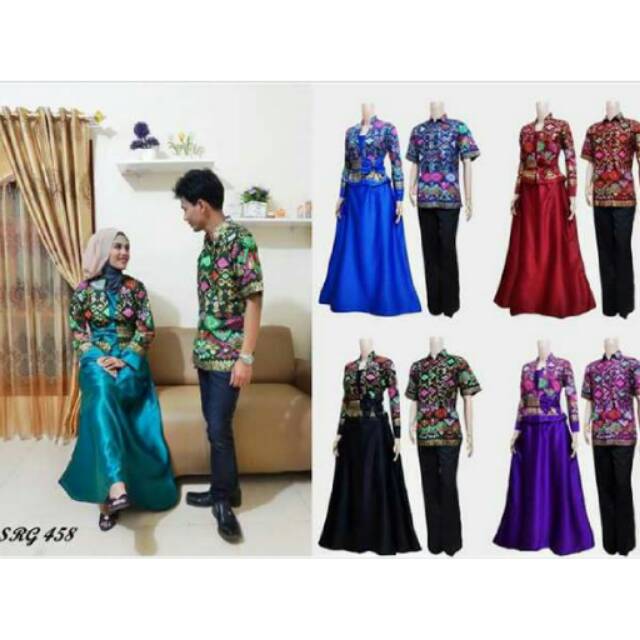 Cuci Gudang Sarimbit Gamis / Batik Couple / Srg 458 xnD96u59o8e