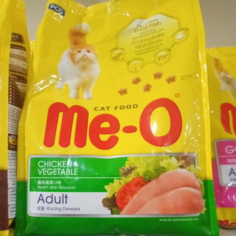 Meo Adult  cat Chicken &amp; Vegetable 1,2kg makanan kucing