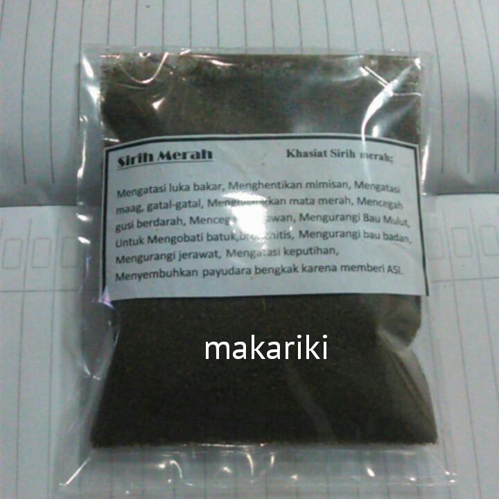 

sirih merah bubuk serbuk asli tanpa campuran