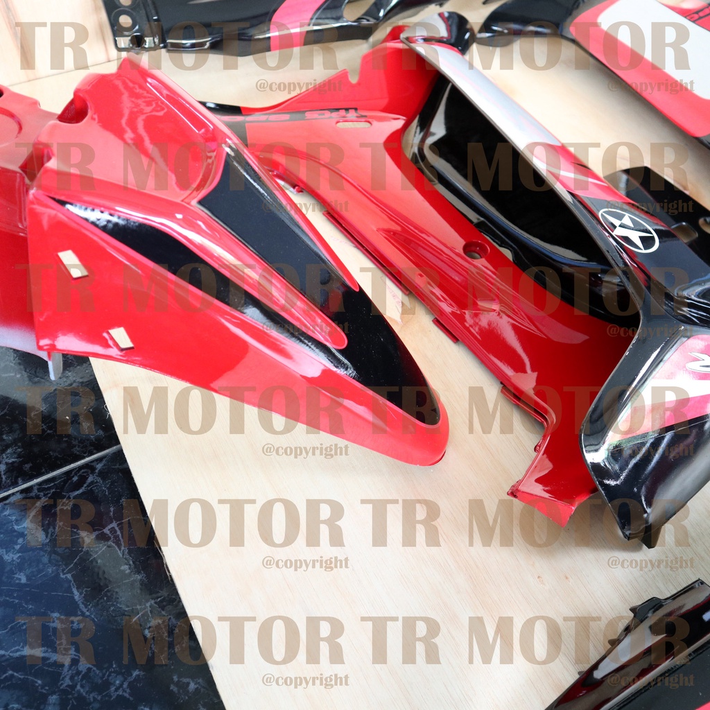 Cover Body Fizr F1zr Caltex Merah Hitam Full Set Halus Cover Bodi Yamaha Fiz r
