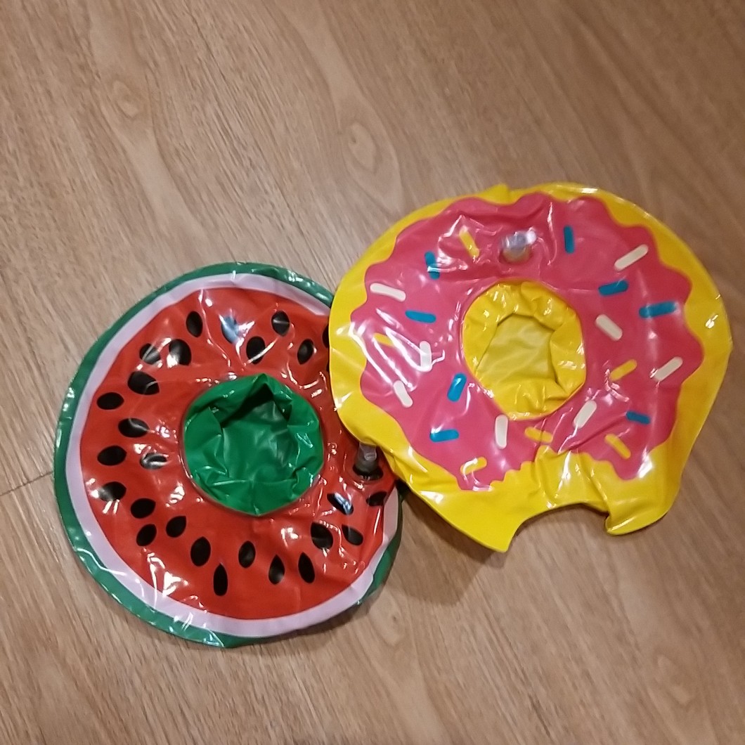 Cup Holder Float Donat Pink Pelampung Gelas Pelampung Minum Ban Gelas