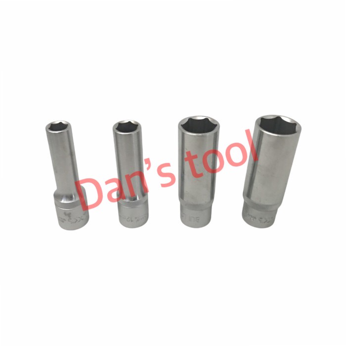 Kunci Sock Panjang Satuan 1-2inch 6PT 8-21mm BULLOCK - Deep Socket