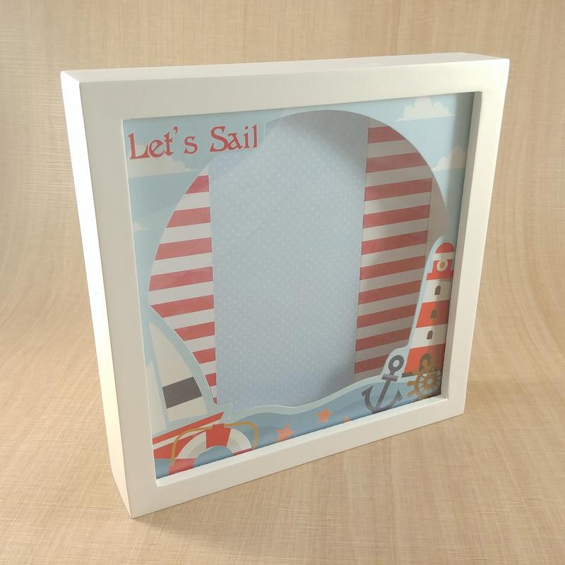 

SCRAP BOOK FRAME SET LETS SAIL 20X20CM