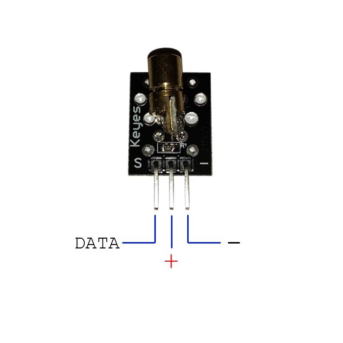 Module Laser KY-008 KY008 5V 5 V Modul Arduino Merah Pointer