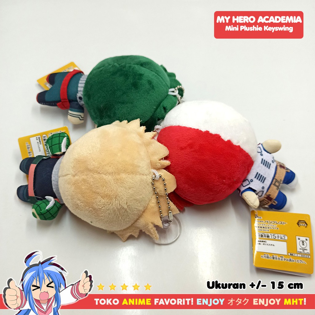 Boneka Anime Boku no Hero Academia Plushie Doll Todoroki Bakugo Midoriya Deku