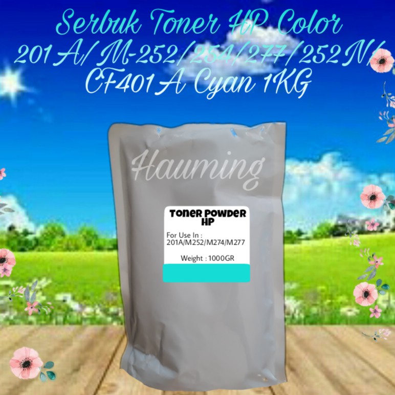 Serbuk Toner HP 201A M252 M274 M277 M252n M252dw M274n M277n M277dw CF401A Cyan 1kg