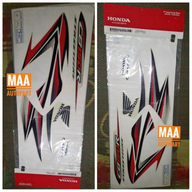 Sticker Stiker Body Lis Stripe Set CB150R CB 150R Old Lama Black Red Merah Hitam 871X0K15900ZAR 871X