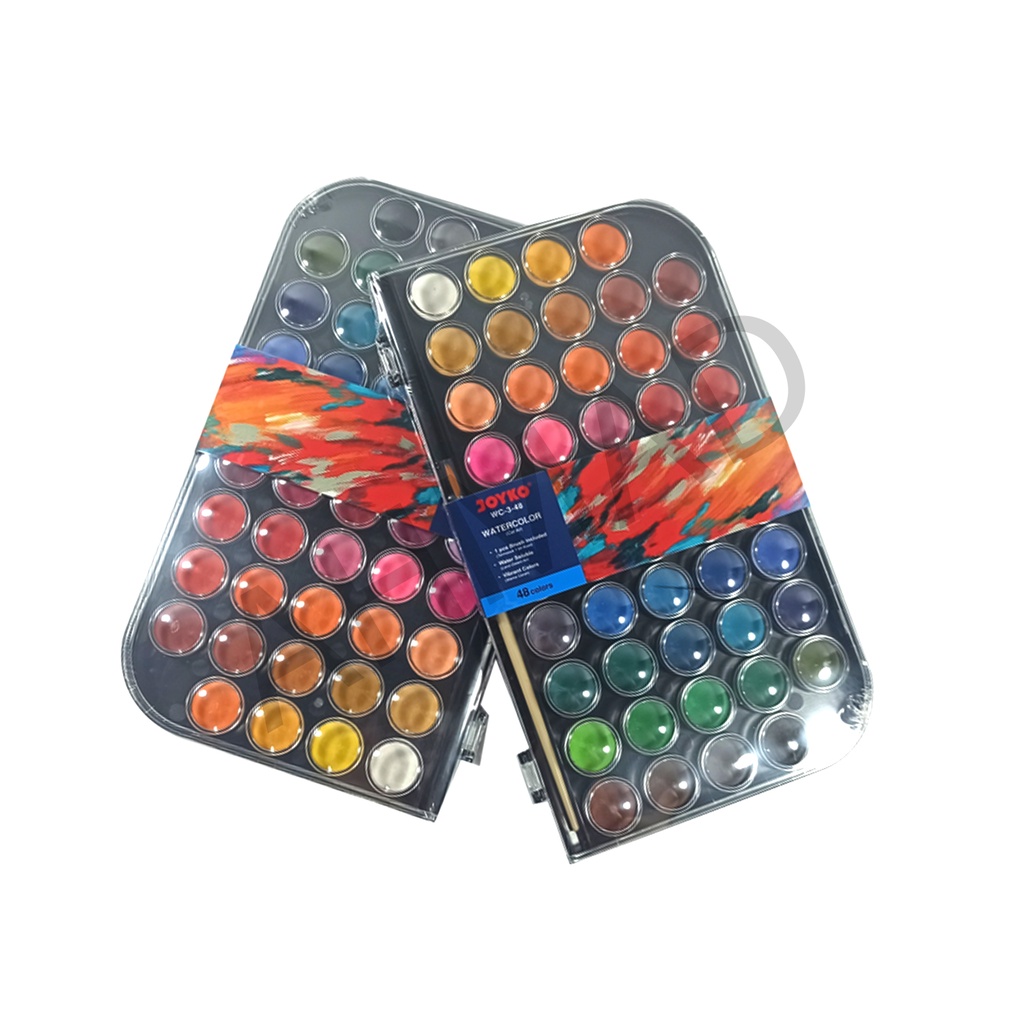 

JOYKO Watercolor Set Cat Air WC-3 Isi 48 Warna [ SET ]