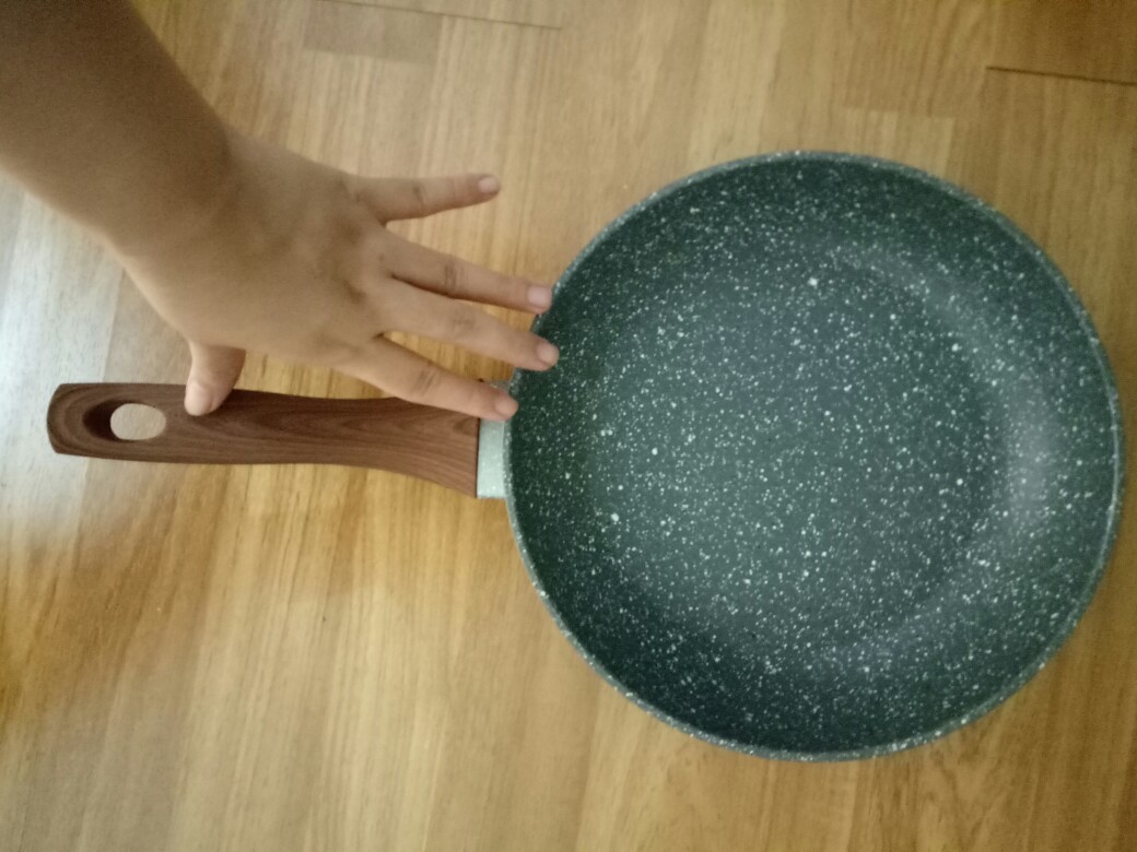 Kh Cypruz Panci Frypan Penggorengan Marble Teflon 24cm 26cm 28cm Induksi Fry Pan Wajan Induction