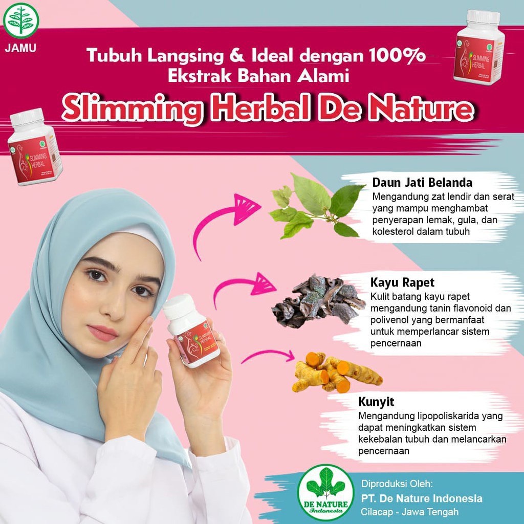 

Herbal Sliming Herbal - 7 Hari Turun 2 Kg Sekarang bukan hanya mimpi ,DE NATURE 100% AMAN DAN TERBUKTI!!!!