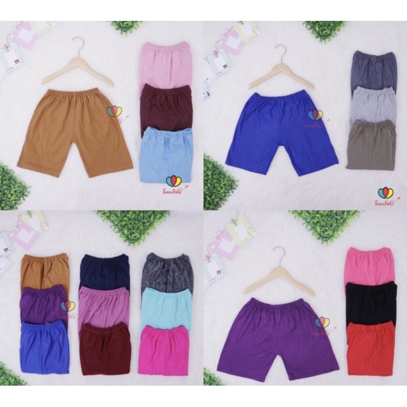 FREYA KIDS | Short anak perempuan Anak TK umur 3-6 Tahun Bahan KATUN ASLI