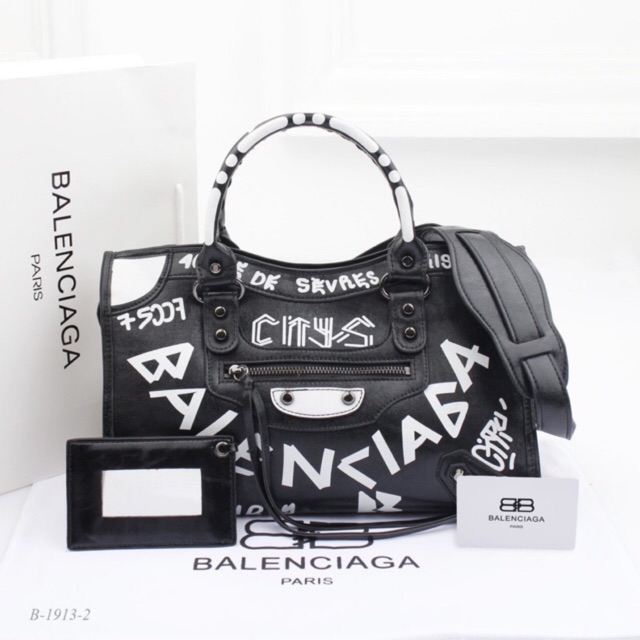 tas balenciaga graffiti original