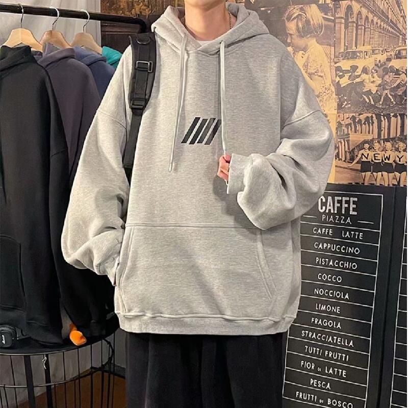 (S - XXXXL 5XL 6XL) Hoodie Bigsize SIMPLE LOGO Minimalis logo Simpel Korean Street Style Jumbo Harajuku Jacket Jumper Oversize Ulzzang Unisex XXL XXXL