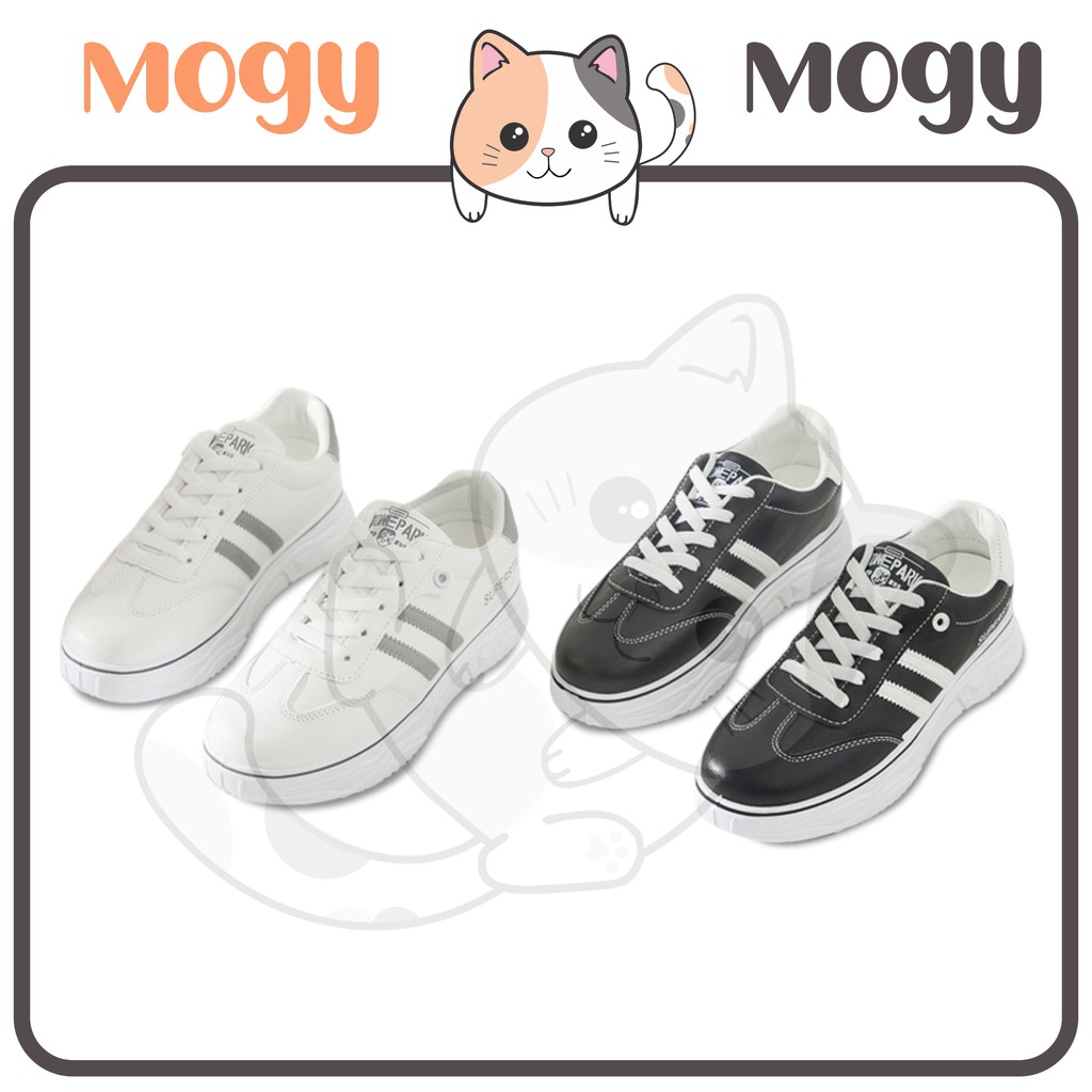 MOGYMOGY SHS018 Sepatu Sneakers Kasual Wanita Hitam Putih Ulzzang Korea Style Woman Casual Fashion Shoes