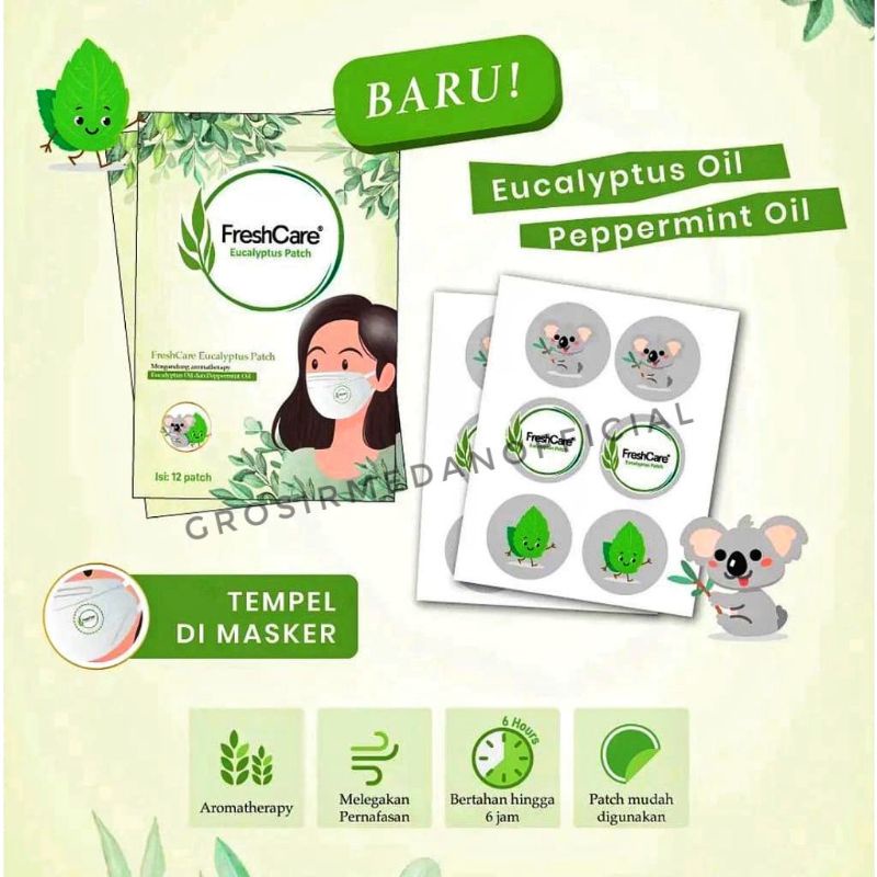 BARU! FRESHCARE PATCH TELON AROMA ENAK WANGI BANGET - EUCALYPTUS AROMATHERAPY