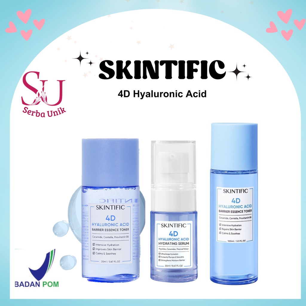 Skintific 4D Hyaluronic Acid Barrier Essence Toner / Acid Hydrating Serum