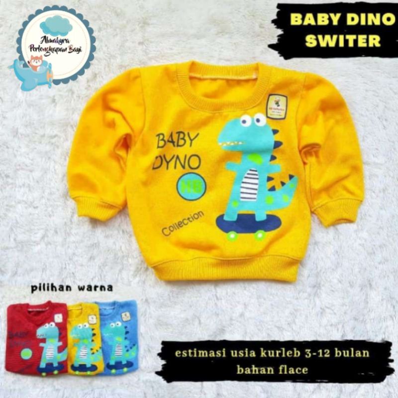 Sweater bayi murah / Sweater bayi dino /  Baju hangat bayi / Atasan bayi