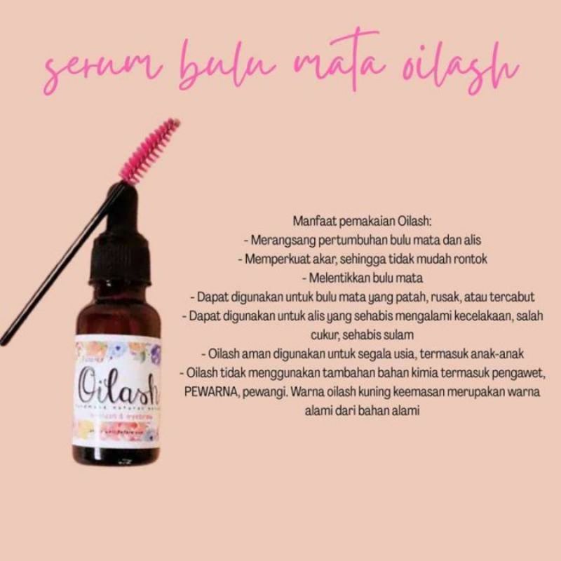 OIL LASH SERUM ALIS DAN BULU MATA / OILASH SERUM PENUMBUH PENGHITAM PELEBAT ALIS DAN BULU MATA