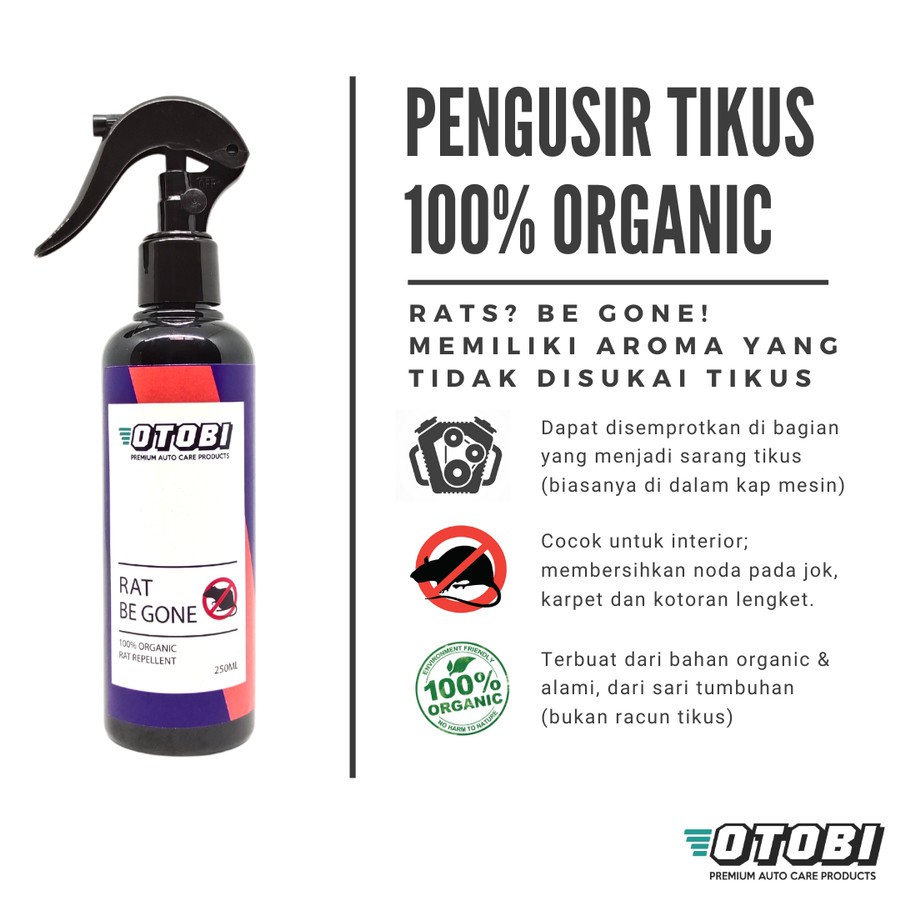 Cairan Pengusir Tikus Organik (Bukan Racun) OTOBI Rat Be Gone Repellent