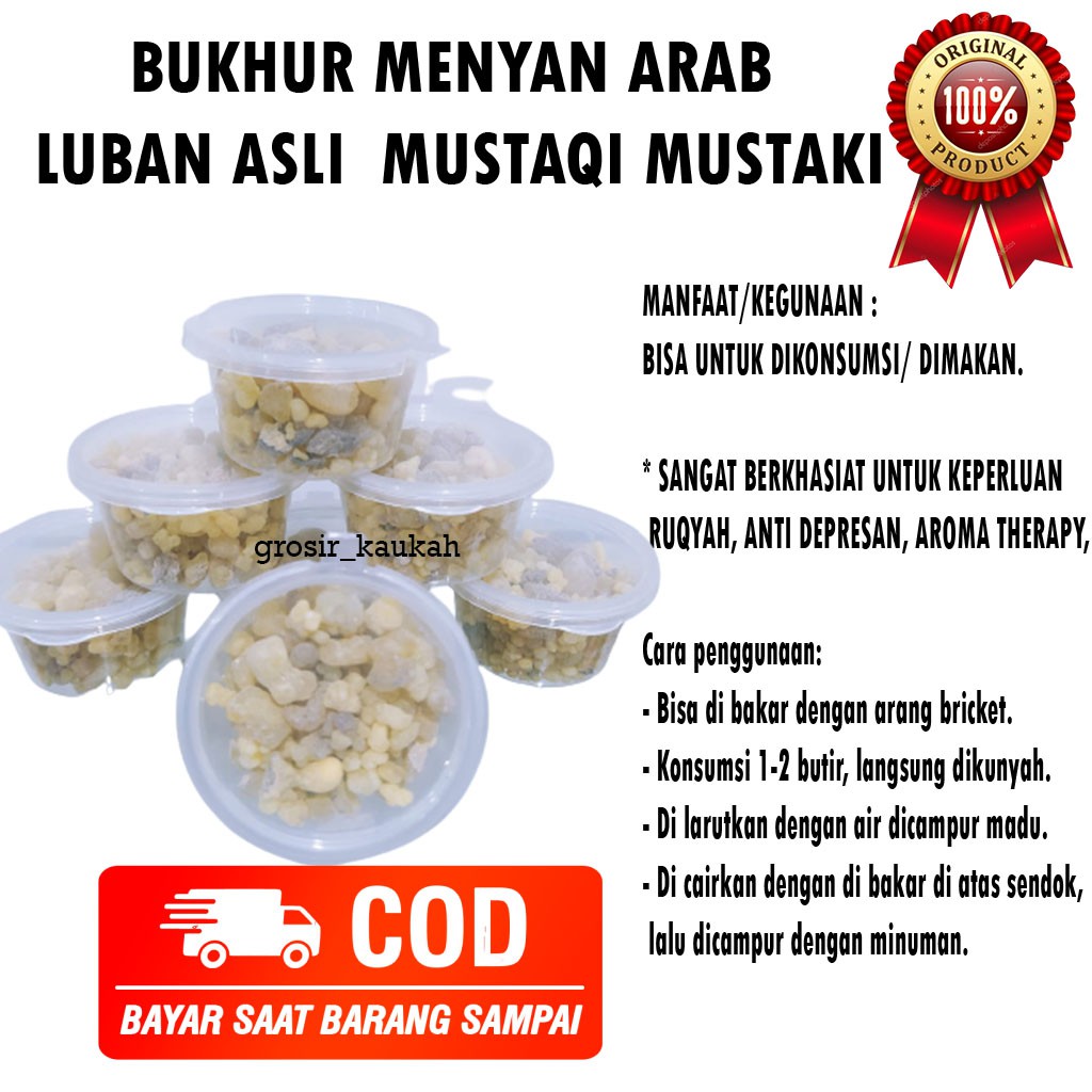 BUKHUR MENYAN ARAB LUBAN ASLI MUSTAQI MUSTAKI