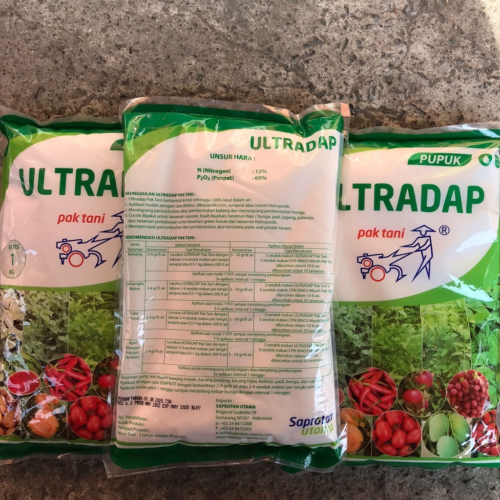 Pupuk Ultradap Pak tani  Kemasan Pabrik 1 Kg 100% Original