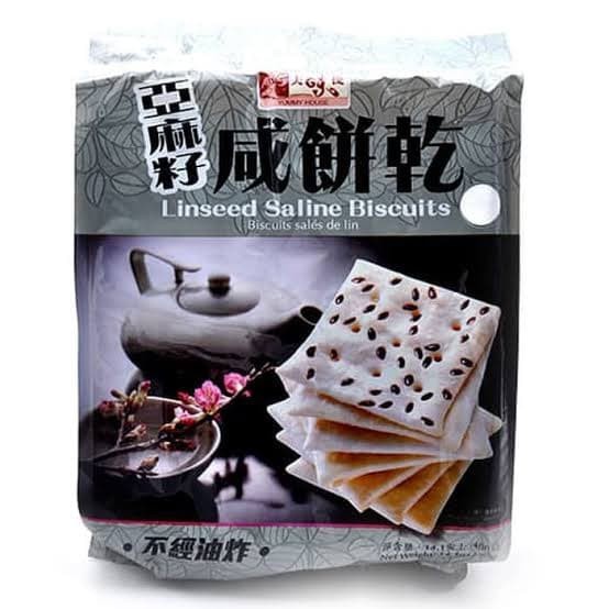 Linseed  Saline Biscuits (Yummy House) Krekers dengan Biji Lin