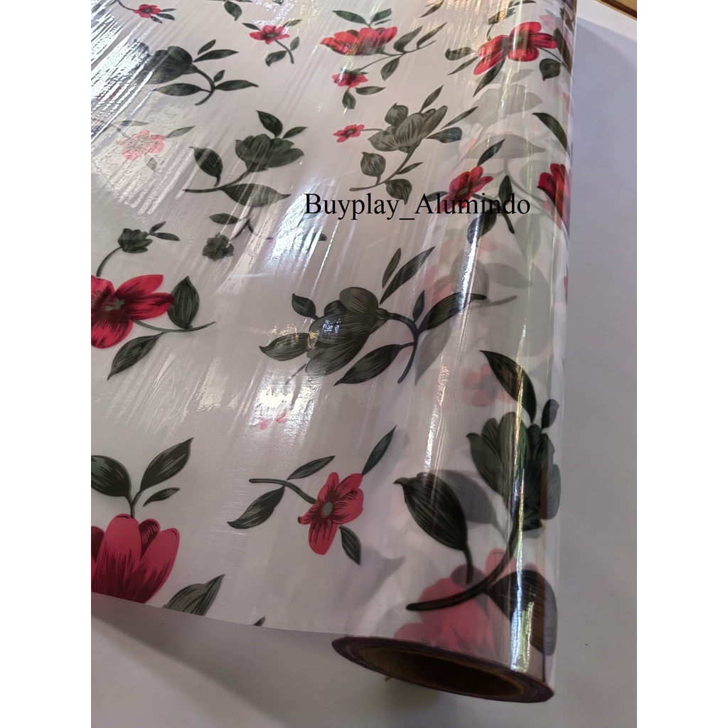 stiker kaca film motif Bunga 1907