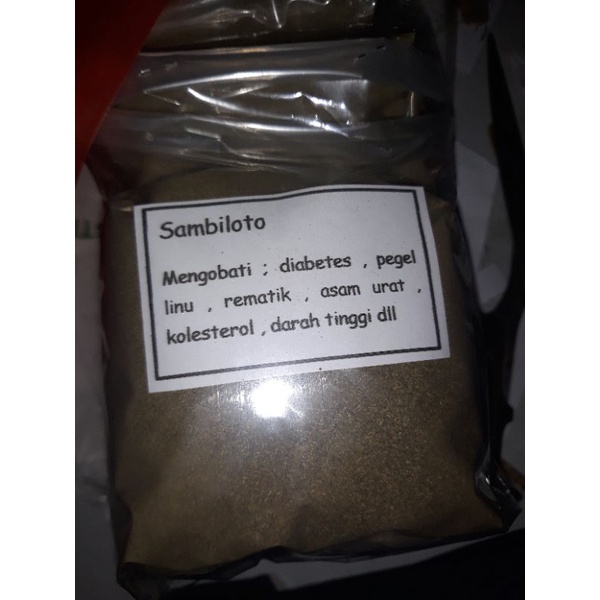 

sambiloto - sambilata - paitan bubuk serbuk powder asli tanpa campuran