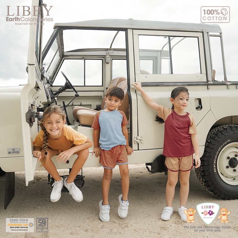 LIBBY Earth Color Reagan Set | Setelan Anak 9 Bulan - 6 Tahun