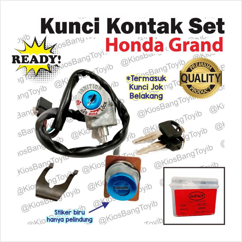 Kunci Kontak Set Kunci Jok Belakang Honda Grand Beat FI Yamaha Mio J ★IMPACT★