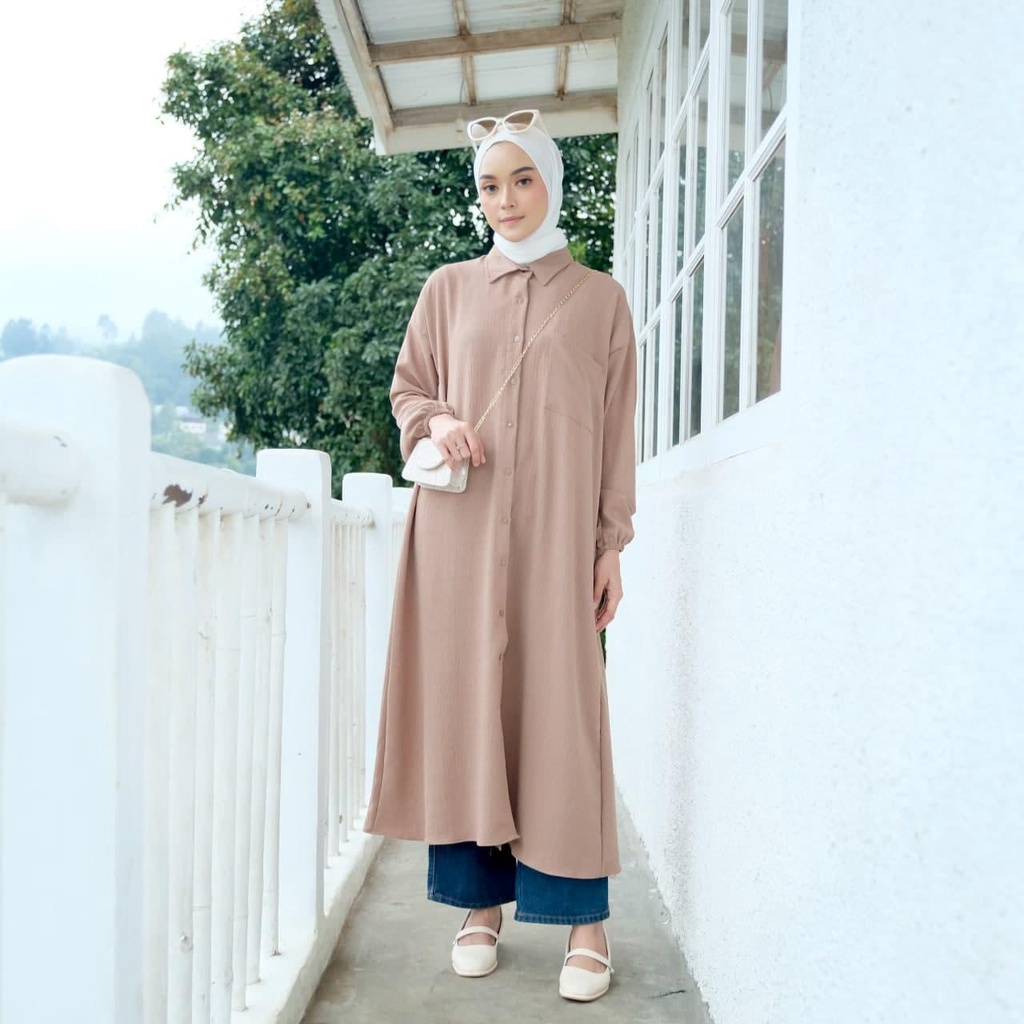 MASTY MIDI DRESS / LONG TUNIK / ATASAN WANITA / BUSUI FRIENDLY