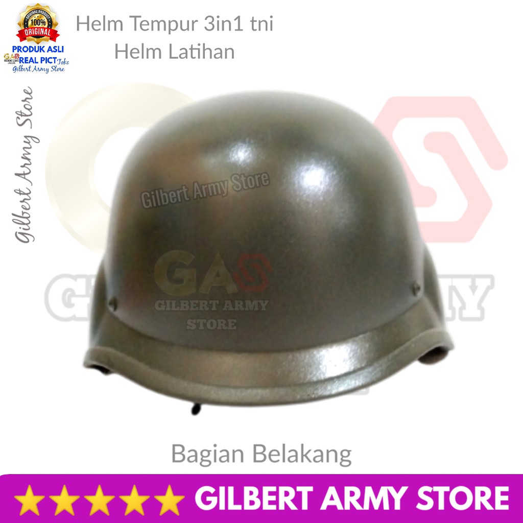 Helm Tni Tempur Militer Latihan model  3in1 hijau Bahan ABS anti pecah Murah Grosir GILBERT ARMY