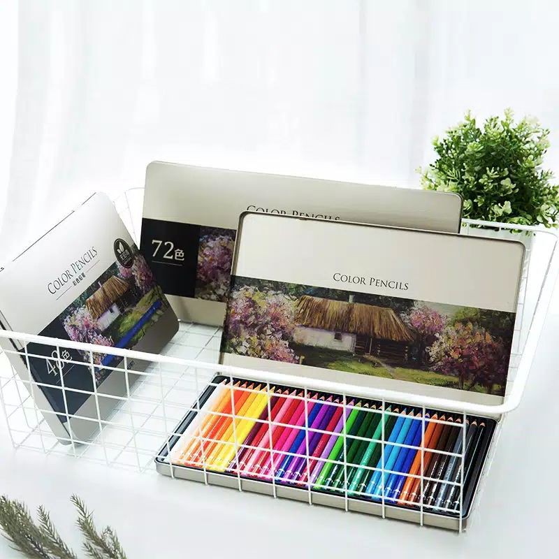 

Deli High-grade Oil Pencil Color Pensil Warna Minyak 72 Warna 6567